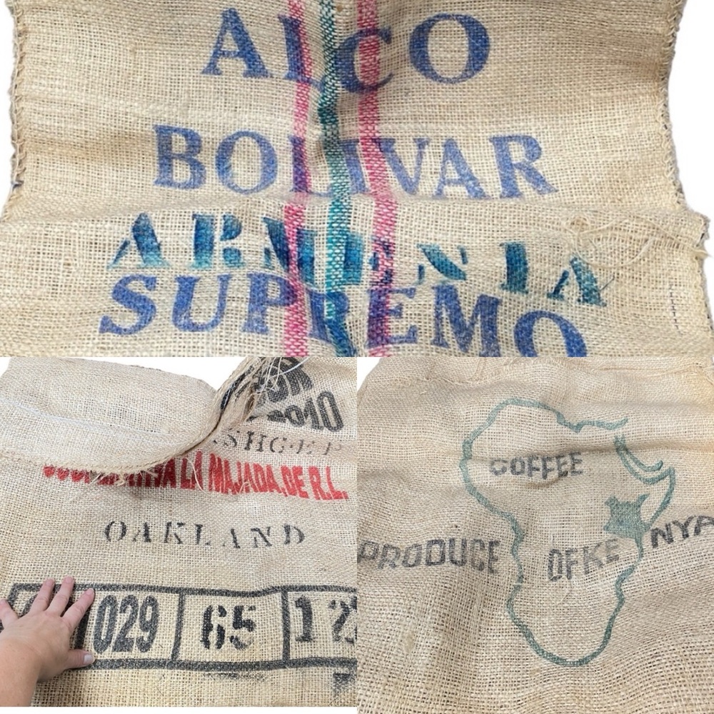 Rustic Coffee Burlap Sack Decor